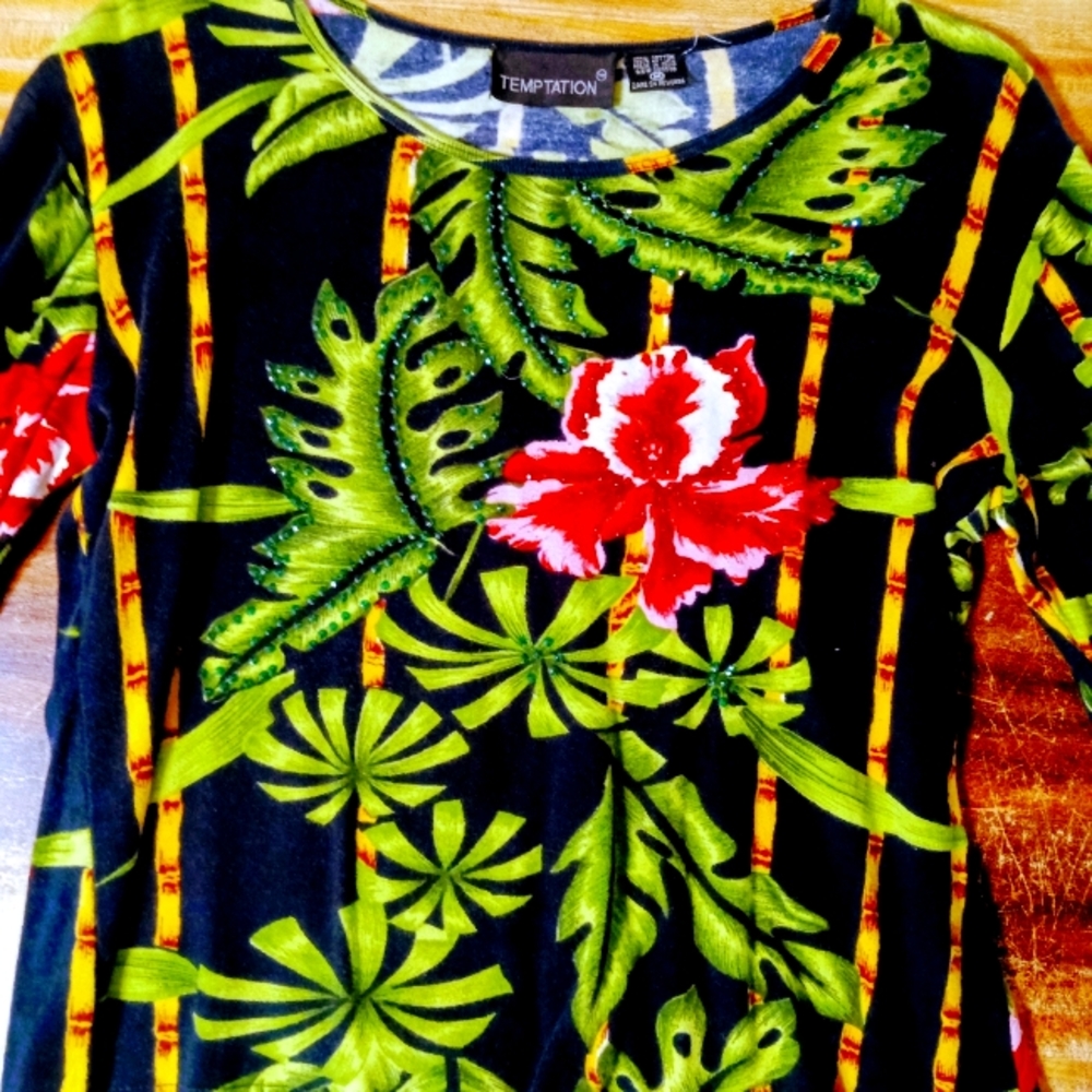 Temptation Tropical Floral Top